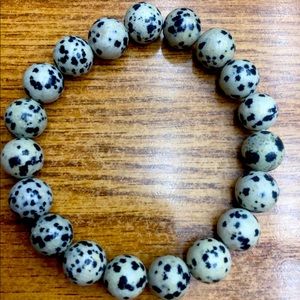 Dalmatian stretchy bracelet